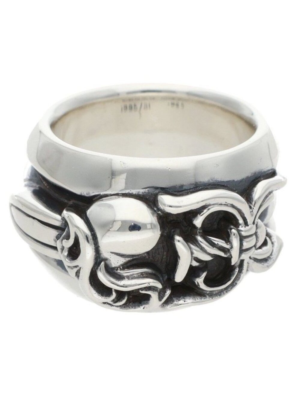 Chrome Hearts Dagger Heart Silver Ring